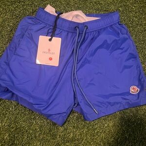 MONCLER Blue men’s shorts size large